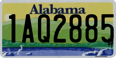 AL license plate 1AQ2885