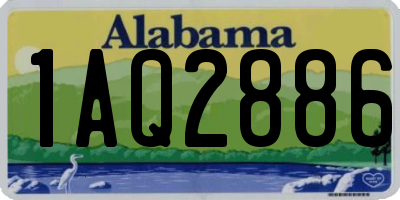 AL license plate 1AQ2886