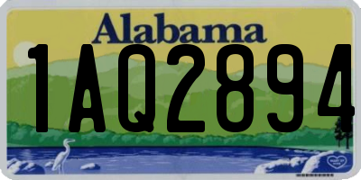 AL license plate 1AQ2894