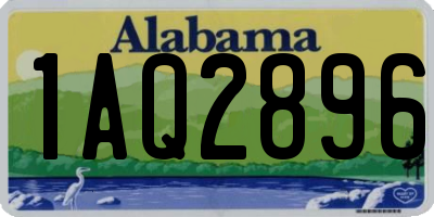 AL license plate 1AQ2896
