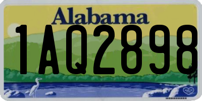 AL license plate 1AQ2898