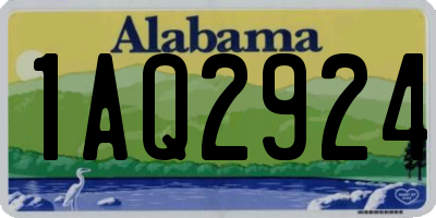 AL license plate 1AQ2924