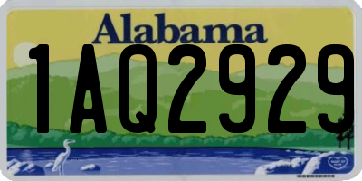 AL license plate 1AQ2929