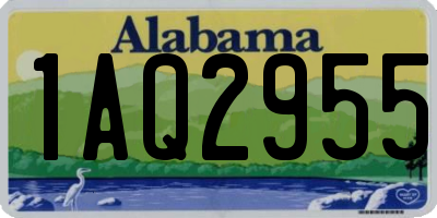 AL license plate 1AQ2955