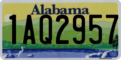 AL license plate 1AQ2957