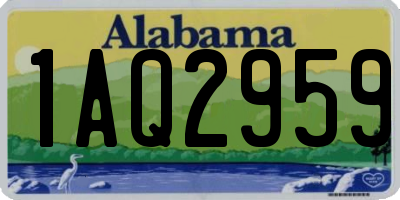 AL license plate 1AQ2959