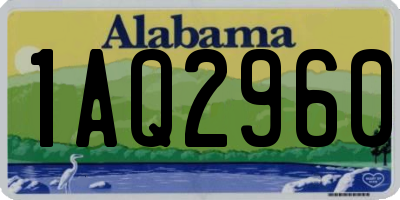 AL license plate 1AQ2960