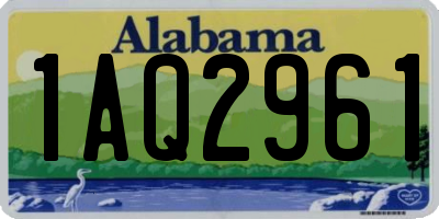 AL license plate 1AQ2961