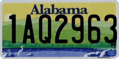 AL license plate 1AQ2963