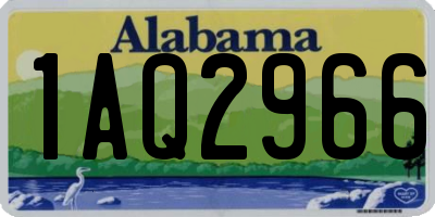 AL license plate 1AQ2966