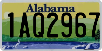 AL license plate 1AQ2967