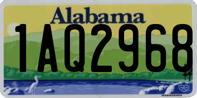 AL license plate 1AQ2968