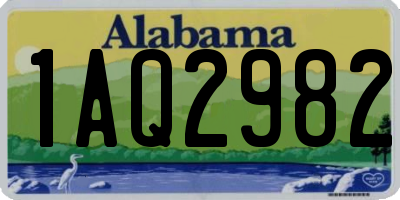 AL license plate 1AQ2982