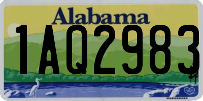 AL license plate 1AQ2983