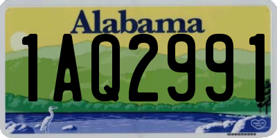 AL license plate 1AQ2991