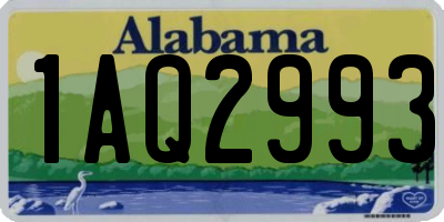 AL license plate 1AQ2993