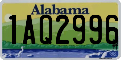 AL license plate 1AQ2996