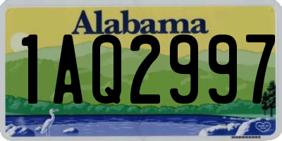 AL license plate 1AQ2997