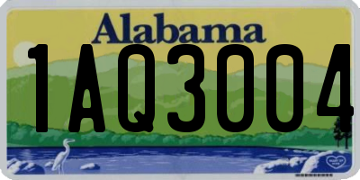 AL license plate 1AQ3004