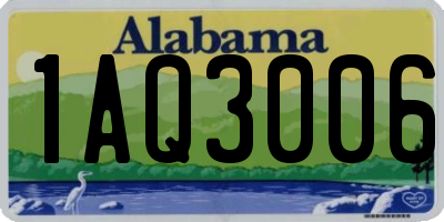 AL license plate 1AQ3006