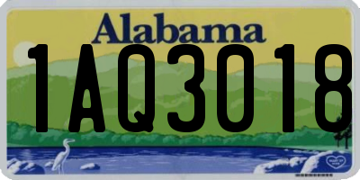 AL license plate 1AQ3018