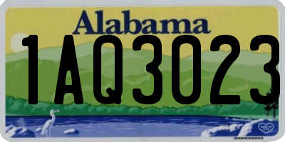AL license plate 1AQ3023