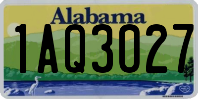 AL license plate 1AQ3027