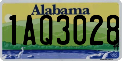 AL license plate 1AQ3028