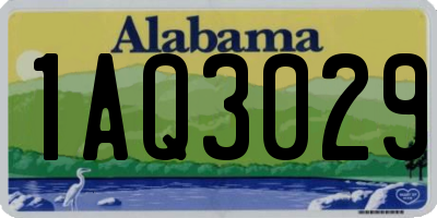 AL license plate 1AQ3029