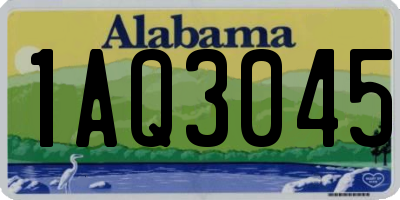 AL license plate 1AQ3045