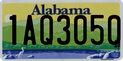 AL license plate 1AQ3050