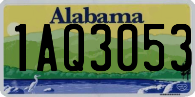 AL license plate 1AQ3053