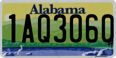 AL license plate 1AQ3060