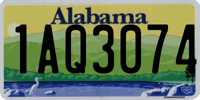 AL license plate 1AQ3074