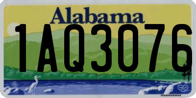 AL license plate 1AQ3076