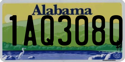 AL license plate 1AQ3080