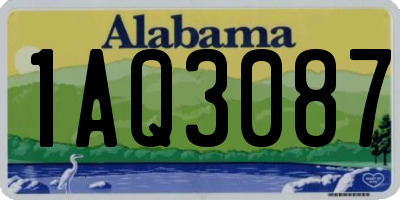 AL license plate 1AQ3087