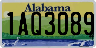 AL license plate 1AQ3089