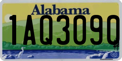 AL license plate 1AQ3090