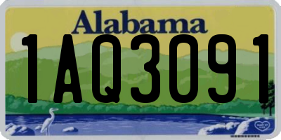 AL license plate 1AQ3091