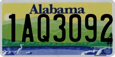 AL license plate 1AQ3092