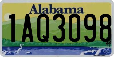 AL license plate 1AQ3098