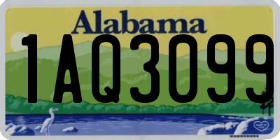 AL license plate 1AQ3099