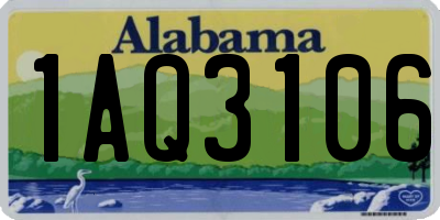 AL license plate 1AQ3106