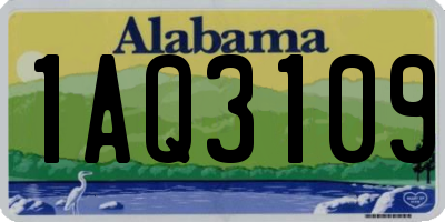 AL license plate 1AQ3109