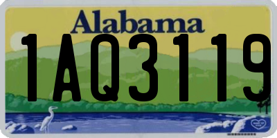 AL license plate 1AQ3119