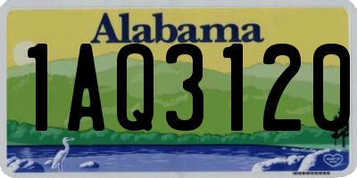 AL license plate 1AQ3120