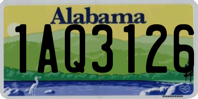 AL license plate 1AQ3126