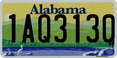 AL license plate 1AQ3130