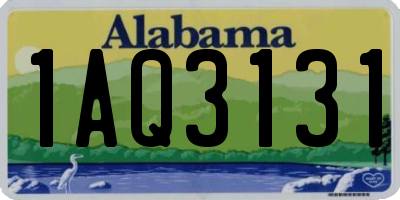 AL license plate 1AQ3131